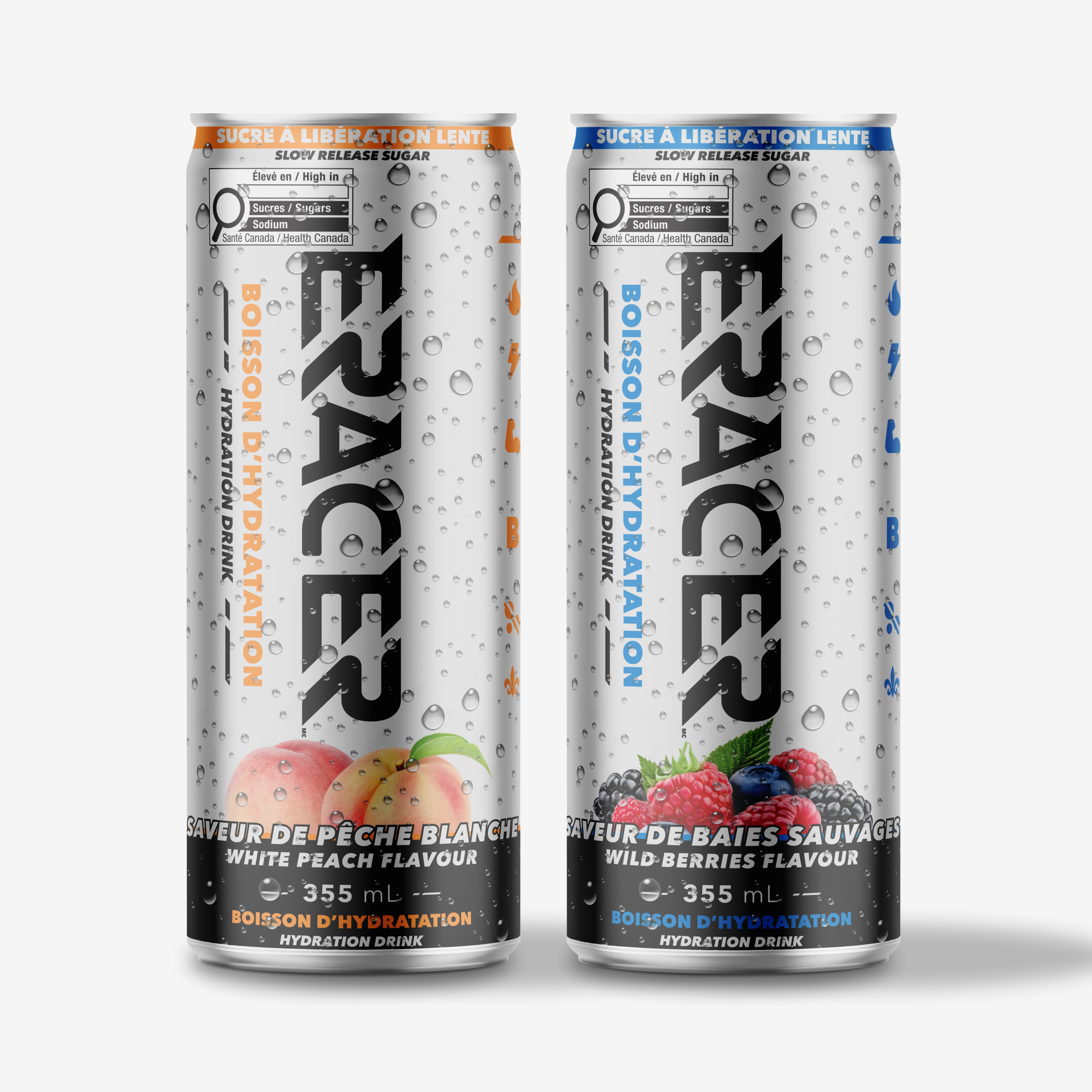 Caisse mixte Pêche & baies - 8 pack